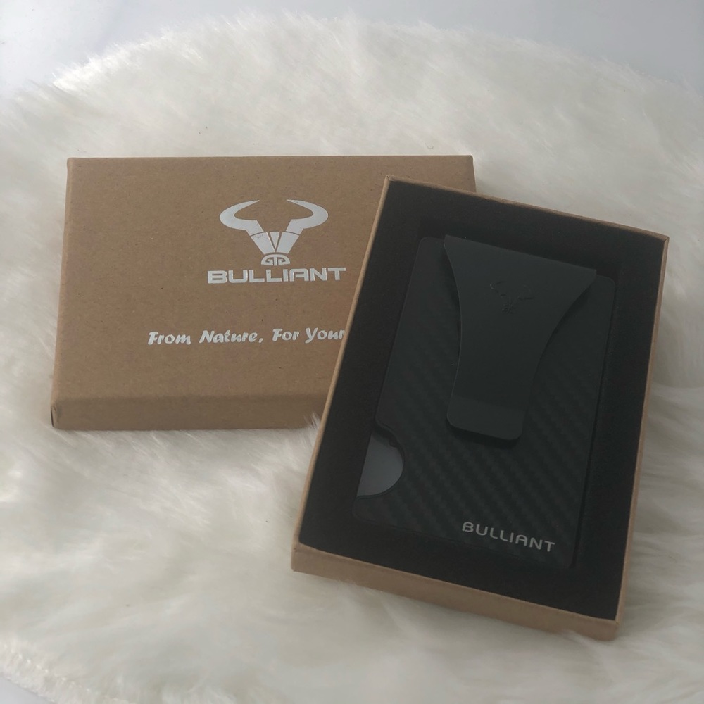 Men’s Metal RFID Blocking Wallet with Cash Clip